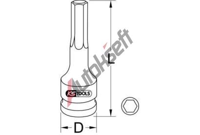 KS Tools Rzov hlavice KST 911.0926, 911.0926