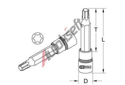 KS Tools Sada šestiúhelníkových nástrček KST 911.1938, 911.1938  KS Tools Sada šestiúhelníkových nástrček KST 911.1938, 911.1938