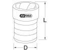 KS Tools Rzov hlavice KST 913.1468, 913.1468