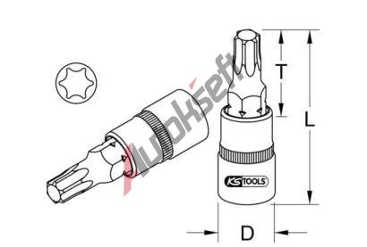 KS Tools Sada šestiúhelníkových nástrček KST 918.1481, 918.1481  KS Tools Sada šestiúhelníkových nástrček KST 918.1481, 918.1481