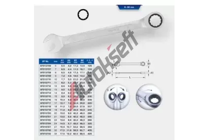 KS Tools R��na-o�kov� kl�� KST BT013718, BT013718