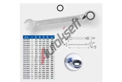 KS Tools R��na-o�kov� kl�� KST BT013807, BT013807