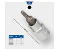 Sada šestiúhelníkových nástrček KS Tools ‐ KST BT020825  Sada šestiúhelníkových nástrček KS Tools ‐ KST BT020825