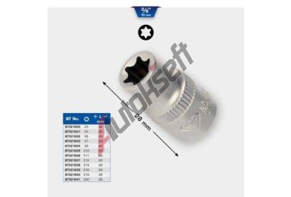 KS Tools Sada šestiúhelníkových nástrček KST BT021839, BT021839  KS Tools Sada šestiúhelníkových nástrček KST BT021839, BT021839