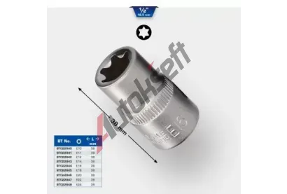 KS Tools Sada šestiúhelníkových nástrček KST BT022843, BT022843 KS Tools Sada šestiúhelníkových nástrček KST BT022843, BT022843