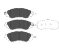 KAVO PARTS Sada brzdových destiček KVP KBP-1001, KBP-1001