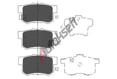KAVO PARTS Sada brzdových destiček KVP KBP-2008, KBP-2008 KAVO PARTS Sada brzdových destiček KVP KBP-2008, KBP-2008