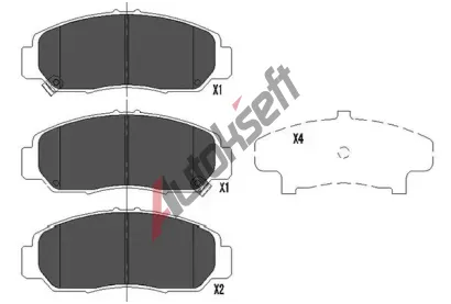 KAVO PARTS Sada brzdových destiček KVP KBP-2037, KBP-2037 KAVO PARTS Sada brzdových destiček KVP KBP-2037, KBP-2037
