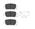 Sada brzdov�ch desti�ek&nbsp;KAVO PARTS&nbsp;&dash;&nbsp;KVP KBP-2040