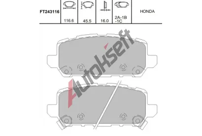 KAVO PARTS Sada brzdov�ch desti�ek KVP KBP-2065, KBP-2065