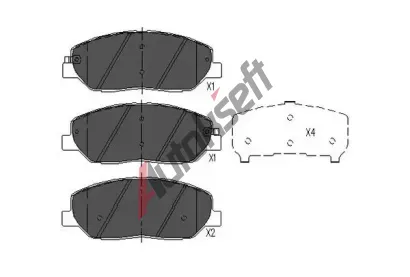 KAVO PARTS Sada brzdových destiček KVP KBP-3023, KBP-3023 KAVO PARTS Sada brzdových destiček KVP KBP-3023, KBP-3023
