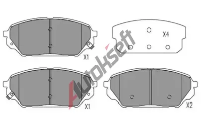 KAVO PARTS Sada brzdov�ch desti�ek KVP KBP-3039, KBP-3039