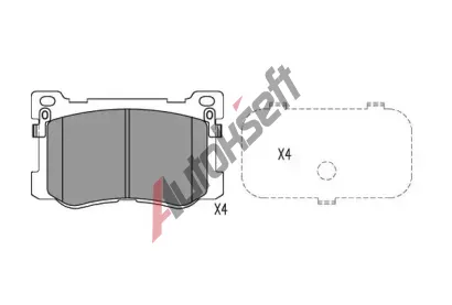 KAVO PARTS Sada brzdovch destiek KVP KBP-3048, KBP-3048