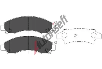 KAVO PARTS Sada brzdov�ch desti�ek KVP KBP-3514, KBP-3514