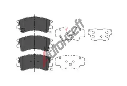 KAVO PARTS Sada brzdovch destiek KVP KBP-4512, KBP-4512