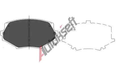 KAVO PARTS Sada brzdovch destiek KVP KBP-4527, KBP-4527