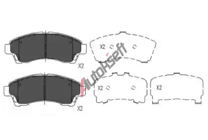 KAVO PARTS Sada brzdových destiček KVP KBP-4534, KBP-4534 KAVO PARTS Sada brzdových destiček KVP KBP-4534, KBP-4534