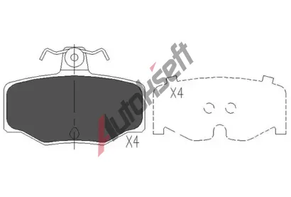 KAVO PARTS Sada brzdových destiček KVP KBP-6511, KBP-6511 KAVO PARTS Sada brzdových destiček KVP KBP-6511, KBP-6511