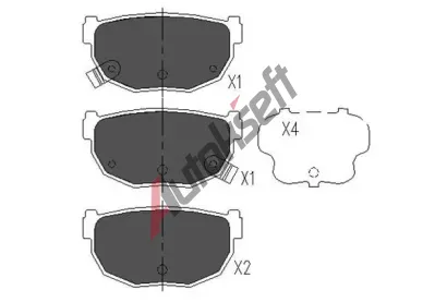 KAVO PARTS Sada brzdov�ch desti�ek KVP KBP-6542, KBP-6542