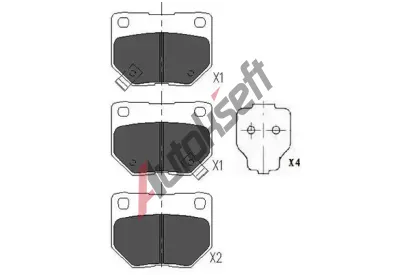 KAVO PARTS Sada brzdov�ch desti�ek KVP KBP-6545, KBP-6545