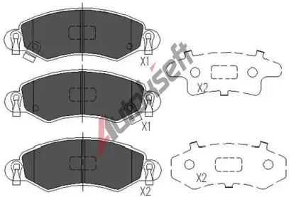 KAVO PARTS Sada brzdov�ch desti�ek KVP KBP-8508, KBP-8508