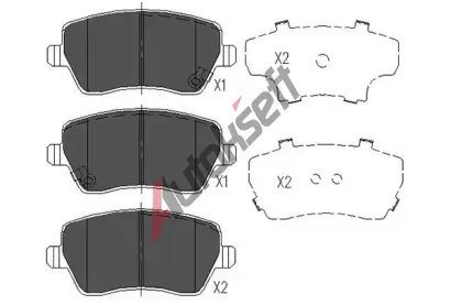 KAVO PARTS Sada brzdov�ch desti�ek KVP KBP-8522, KBP-8522