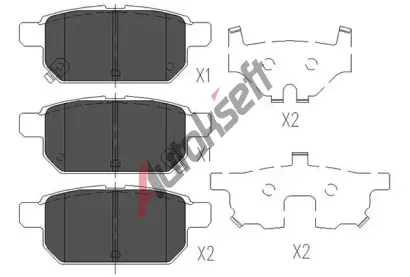 KAVO PARTS Sada brzdov�ch desti�ek KVP KBP-8526, KBP-8526