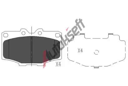 KAVO PARTS Sada brzdov�ch desti�ek KVP KBP-9028, KBP-9028