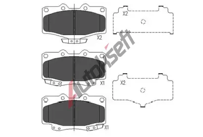 KAVO PARTS Sada brzdovch destiek KVP KBP-9054, KBP-9054