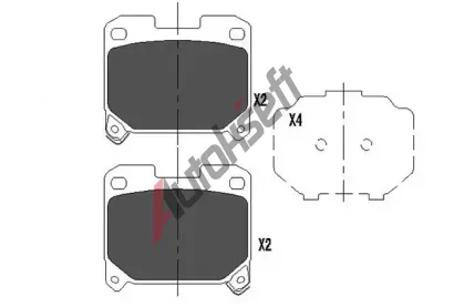 KAVO PARTS Sada brzdovch destiek KVP KBP-9063, KBP-9063