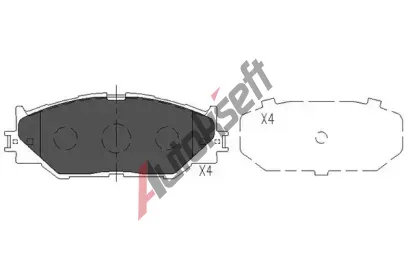 KAVO PARTS Sada brzdov�ch desti�ek KVP KBP-9094, KBP-9094