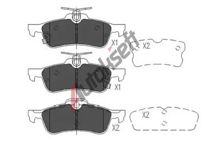 KAVO PARTS Sada brzdových destiček KVP KBP-9106, KBP-9106 KAVO PARTS Sada brzdových destiček KVP KBP-9106, KBP-9106