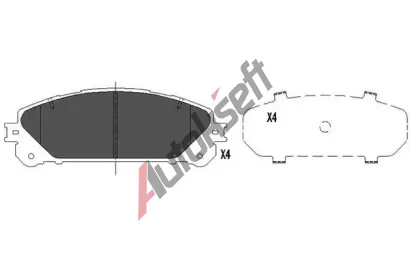 KAVO PARTS Sada brzdovch destiek KVP KBP-9116, KBP-9116
