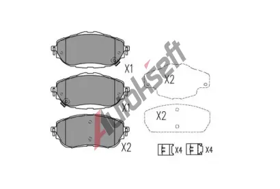 KAVO PARTS Sada brzdových destiček KVP KBP-9123, KBP-9123 KAVO PARTS Sada brzdových destiček KVP KBP-9123, KBP-9123