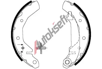 KAVO PARTS Sada brzdov�ch �elist� KVP KBS-1407, KBS-1407