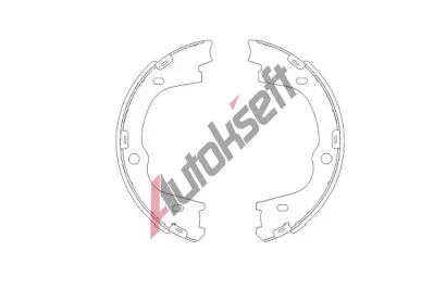 KAVO PARTS Sada brzdov�ch �elist� KVP KBS-3406, KBS-3406
