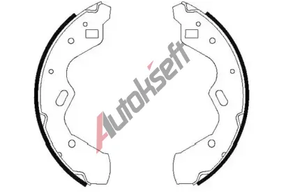 KAVO PARTS Sada brzdovch elist KVP KBS-5412, KBS-5412
