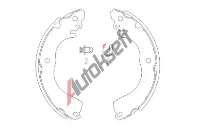 KAVO PARTS Sada brzdovch elist KVP KBS-7416, KBS-7416