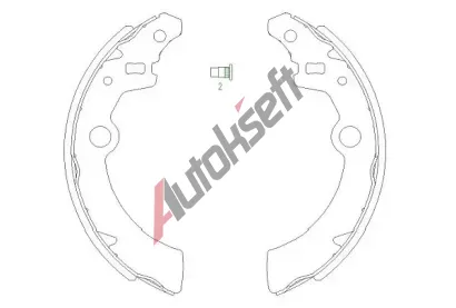 KAVO PARTS Sada brzdovch elist KVP KBS-8907, KBS-8907