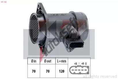 KW Snma mnostv protkajcho vzduchu Made in Italy - OE Equivalent KW 491 192, 491 192