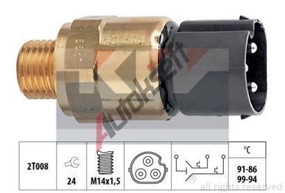 KW Teplotní spínač větráku chladiče Made in Italy - OE Equivalent KW 550 617, 550 617  KW Teplotní spínač větráku chladiče Made in Italy - OE Equivalent KW 550 617, 550 617