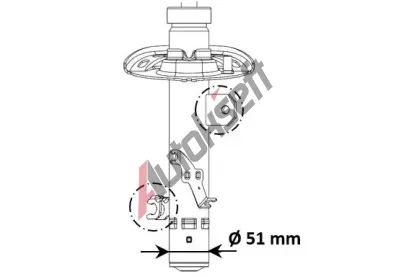 KYB Tlumi provn KYB 3338004, 3338004