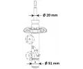 KYB Tlumi provn Excel-G KYB 3338058, 3338058