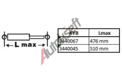 KYB Tlumi provn Excel-G KYB 3440067, 3440067