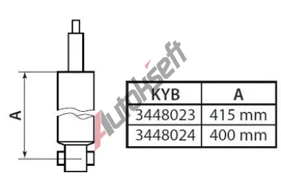 KYB Tlumi provn Excel-G KYB 3448023, 3448023