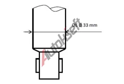 KYB Tlumi provn Gas A Just KYB 5530015, 5530015