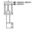 KYB Opravn sada hornho uloen tlumi KYB SM5165, SM5165