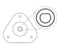 KYB Opravn sada hornho uloen tlumi Suspension Mounting Kit KYB SM5658, SM5658