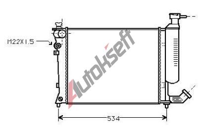 LKQ Chladi vody 16.18.500, 460-380-25mm