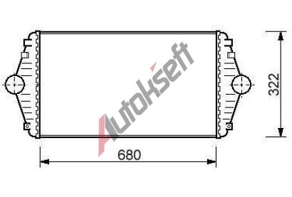 LKQ Chladi vzduchu - intercooler 18.44.550, 680-322-34mm